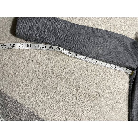 01.Algo Men's Size Medium Slim Fit Button Up Long Sleeve Shirt Grey - Picture 7 of 12